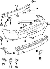 Foto de Absorbedor de impacto de gomaespuma del parachoque Original para Jeep Patriot 2007 2008 2009 2010 Marca CHRYSLER Nmero de Parte 5116367AB