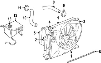 Foto de Radiador Original para Jeep Commander Jeep Grand Cherokee Marca CHRYSLER Nmero de Parte 55116849AC