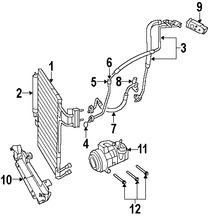 Foto de Manguera Descarga Refrigerante Aire Acondicionado Original para Jeep Wrangler 2007 2008 2009 2010 2011 Marca CHRYSLER Nmero de Parte 55056589AB