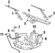 Foto de Brazo de Limpiaparabrisas Original para Jeep Wrangler Marca CHRYSLER Nmero de Parte 68002389AA