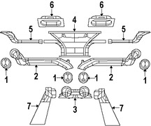 Foto de Ducto de Aire del Panel de Instrumentos Original para Jeep Wrangler 2007 2008 2009 2010 Marca CHRYSLER Nmero de Parte 68003444AA