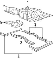 Foto de Bandeja de Piso Original para Jeep Wrangler 2007 2008 2009 2010 Marca CHRYSLER Nmero de Parte 55395323AD