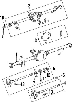 Foto de Rodamiento de Eje Propulsor Original para Jeep Wrangler Jeep Grand Cherokee Marca CHRYSLER Nmero de Parte 83503064