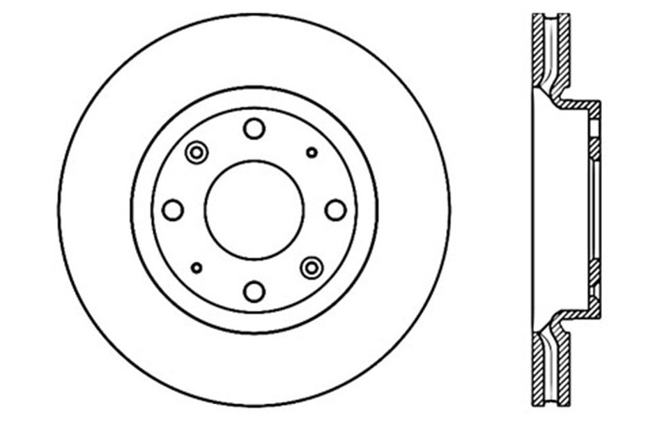 Foto de Rotor disco de freno para Kia Spectra Kia Spectra5 Marca C-TEK BY CENTRIC Nmero de Parte #121.50012