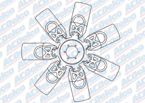 Foto de Aspas Ventilador de enfriamiento del motor para Chevrolet C6500 Kodiak Chevrolet C7500 Kodiak GMC C6500 Topkick GMC C7500 Topkick Marca AC Delco Nmero de Parte 15-80693