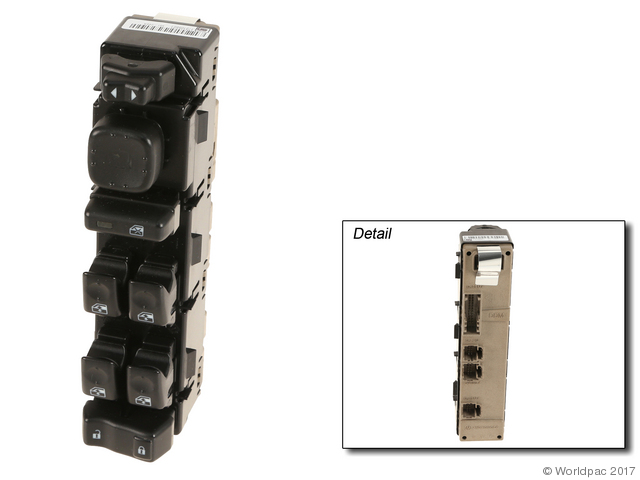 Foto de Interruptor de vidrio elctrico de la puerta para Cadillac, Chevrolet, GMC, Hummer Marca Dorman Remanufacturado Nmero de Parte W0133-2107581