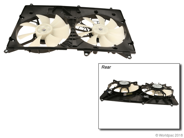 Foto de Montura de ventilador de enfriado de motor para Toyota Sienna Toyota Highlander Lexus RX300 Jeep Cherokee Marca Dorman Nmero de Parte W0133-2762450