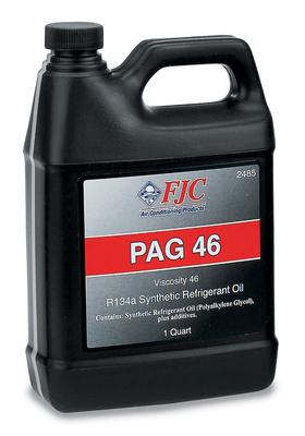 Foto de Aceite refrigerante R12 Sintetico PAG  Quart  46 Viscosidad para Audi Mercedes-Benz Dodge Nissan Volvo Mazda Chrysler Mitsubishi BMW Toyota... Marca FJC, INC. Parte #2485