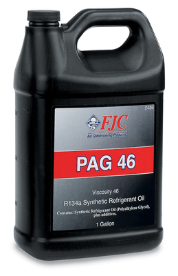 Foto de Aceite refrigerante R12 Sintetico PAG  Gallon  46 Viscosidad para Audi Mercedes-Benz Dodge Nissan Volvo Mazda Chrysler Mitsubishi BMW Toyota... Marca FJC, INC. Parte #2486