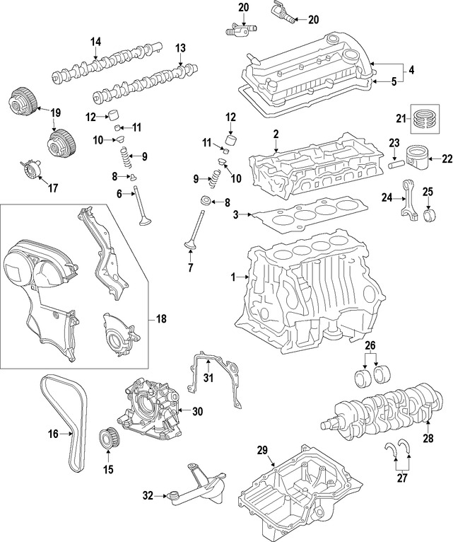 Foto de Sello del rbol de levas Original para Ford Fiesta Ford Fusion Marca FORD Nmero de Parte BE8Z6K292C