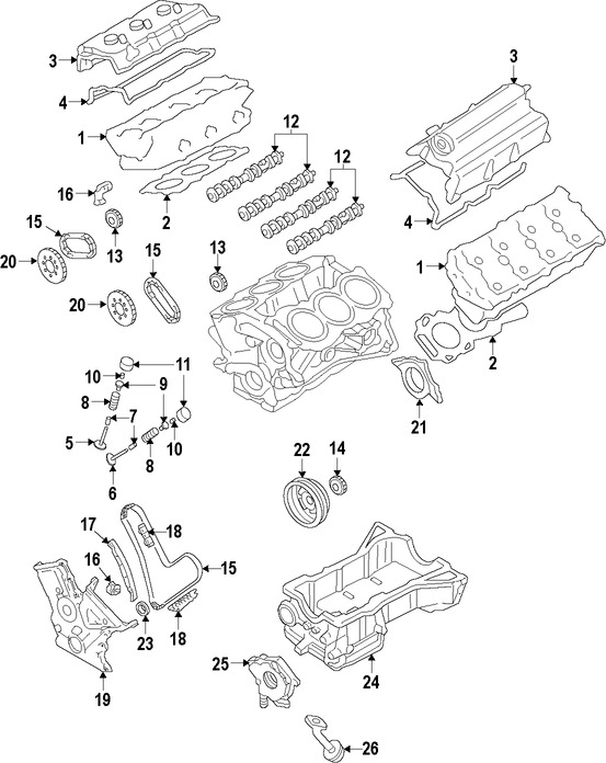 Foto de Culata del motor Original para Ford Mercury Lincoln Marca FORD Remanufacturado Nmero de Parte 9T4Z6049C