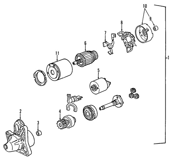 Foto de Solenoide de Encendido Original para Ford Probe 1997 1993 1994 1995 1996 Marca FORD Remanufacturado Nmero de Parte F32Z11390A