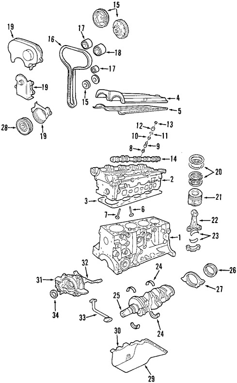 Foto de Seguidor del rbol de levas Original para Mercury Cougar Ford Escort Marca FORD Nmero de Parte YS4Z6500DAD