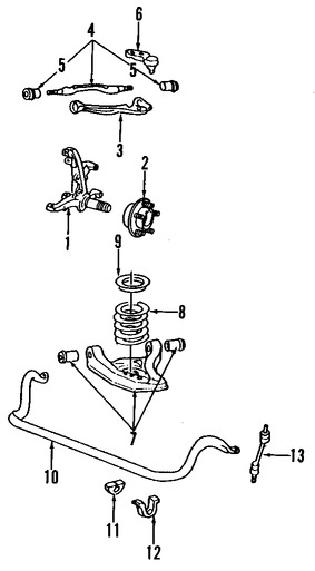 Foto de Buje del Brazo de Control de la Suspensin Original para Ford Lincoln Mercury Marca FORD Nmero de Parte D9AZ3068A