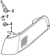 Foto de Luz de marcador lateral Original para Ford Crown Victoria Marca FORD Nmero de Parte 1W7Z15A201AA