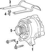 Foto de Polea del Alternador Original para Ford Crown Victoria Mercury Grand Marquis Marca FORD Nmero de Parte 6W7Z10344AA