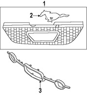 Foto de Molde de rejilla Original para Ford Mustang 2005 2006 2007 2008 2009 Marca FORD Nmero de Parte 6R3Z8213A