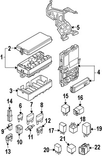 Foto de Caja de Fusibles Original para Ford Mustang 2007 Marca FORD Nmero de Parte 7R3Z14A068E