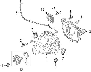 Foto de Rodamiento de Eje Propulsor Original para Ford Mustang 2015 2016 2017 Marca FORD Nmero de Parte 2L1Z4B413AA