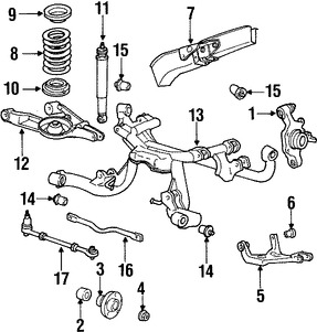 Foto de Soporte Brazo Control Suspension Original para Ford Mustang 1999 2001 2003 2004 Marca FORD Nmero de Parte XR3Z5K909AR