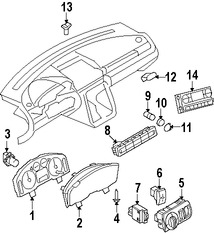 Foto de Interruptor de la Unidad de Control de Traccin Original para Ford Taurus X 2008 2009 Marca FORD Nmero de Parte 8F9Z13D730AA