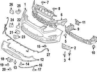 Foto de Soporte de cubierta de parachoques Original para Ford C-Max 2013 2014 2015 2016 2017 Marca FORD Nmero de Parte AM5Z17C947A