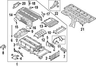 Foto de Cubierta de batera Original para Ford C-Max 2013 2014 2015 2016 2017 Marca FORD Nmero de Parte FV6Z10A687A