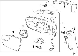 Foto de Espejo retrovisor exterior Original para Ford C-Max 2013 2014 2015 2016 2017 Marca FORD Nmero de Parte DM5Z17682J