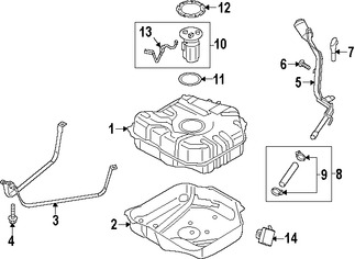 Foto de Tanque de Combustible Original para Ford C-Max 2013 2014 2015 2016 2017 Marca FORD Nmero de Parte FV6Z9002E