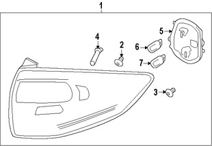 Foto de Conjunto de luz trasera Original para Ford C-Max 2013 2014 2015 2016 Marca FORD Remanufacturado Nmero de Parte DM5Z13405A