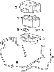 Foto de Cubierta de batera Original para Ford Focus 2006 2007 Marca FORD Nmero de Parte 5S4Z10A659B