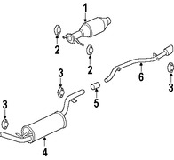 Foto de Tubo del escape Original para Ford Focus 2006 2007 Marca FORD Nmero de Parte 6S4Z5255CA