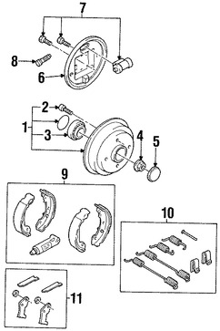 Foto de Tapa de Polvo de Rodamiento Original para Ford Focus Marca FORD Nmero de Parte YS4Z1248AA