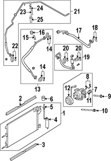 Foto de Manguera Refrigerante Aire Acondicionado Original para Ford Focus 2008 2009 2010 2011 Marca FORD Nmero de Parte 9S4Z19835A