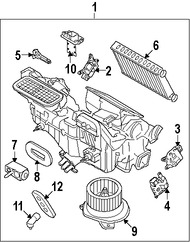 Foto de Sensor de Temperatura de Evaporador Aire Acondicionado Original para Ford Focus 2008 2009 2010 2011 Marca FORD Nmero de Parte 8S4Z19C734A