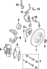 Foto de Kit de Tornillos de Caliper Original para Ford Focus 2008 2009 2010 2011 Marca FORD Nmero de Parte 8S4Z2386A