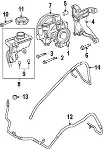 Foto de Sello de Tapa del Tanque Lquido Direccion Hidraulica Original para Ford Focus 2008 2009 2010 2011 Marca FORD Nmero de Parte 8S4Z3F886A