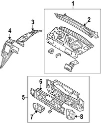 Foto de Panel posterior Original para Ford Focus 2008 2009 2010 2011 Marca FORD Nmero de Parte 8S4Z54465K03A