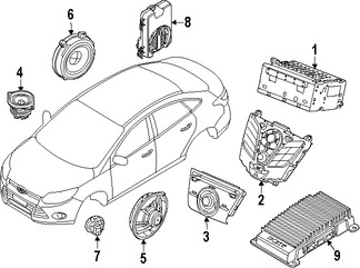 Foto de Altavoz Original para Ford Focus Ford C-Max Ford  Ford Escape Marca FORD Nmero de Parte CV6Z18808F