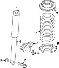 Foto de Aislante de Muelle Original para Ford Focus Ford C-Max Marca FORD Nmero de Parte CV6Z5586A