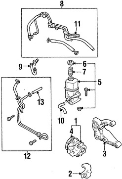 Foto de Enfriador Direccin Asistida Original para Ford Escort Mercury Tracer Marca FORD Nmero de Parte F8CZ3D746AA