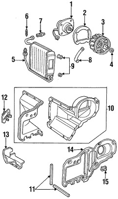 Foto de Rueda del Motor de Ventilador Original para Ford Lincoln Mercury Marca FORD Nmero de Parte XF3Z18504AA