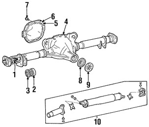 Foto de Sello del Eje Propulsor Original para Ford Lincoln Mercury Marca FORD Nmero de Parte F67Z1S177ACA