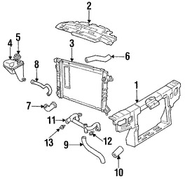 Foto de Tapa del Tanque de recuperacin de Refrigerante Original para Ford Lincoln Mercury Marca FORD Nmero de Parte 9C3Z8101B