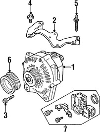 Foto de Regulador de Voltaje Original para Ford Mustang Lincoln Mark VIII Mercury Mountaineer Marca FORD Nmero de Parte F6DY10316A