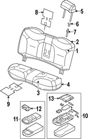 Foto de Apoyabrazos del Asiento Original para Lincoln Town Car 2006 2007 2008 2009 2010 2011 Marca FORD Nmero de Parte 9W1Z5467112BC