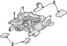 Foto de Cubierta de Riel de Asiento Original para Lincoln Town Car 2006 2007 2008 2009 2010 2011 Marca FORD Nmero de Parte 6W1Z5461748FD