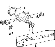 Foto de Sello del Eje Propulsor Original para Ford Mustang Ford Ranger Lincoln Town Car Marca FORD Nmero de Parte 5R3Z1S177AA