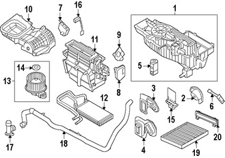 Foto de Conuunto de Motor de Ventilador Original para Ford  Lincoln Marca FORD Nmero de Parte DG1Z19805D