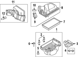 Foto de Caja del Filtro de Aire Original para Lincoln MKS Mercury Sable Ford Taurus Ford Taurus X Ford Marca FORD Nmero de Parte 8G1Z9661A